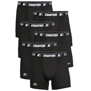 NEW Starter Men’s Active Performance Boxer Briefs Underwear 6 Pack Set of 6 S Si